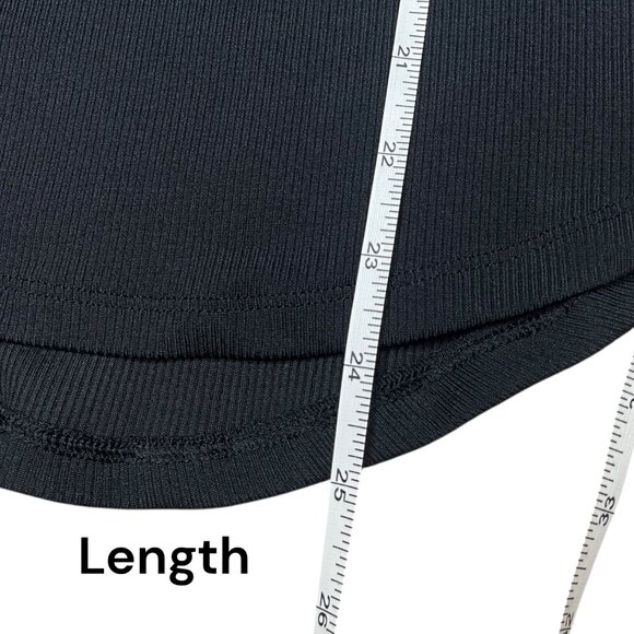 Under Armour Women’s Small Heat Gear Fitted Black Ribbed Tank Top Workout Gym - Picture 4 of 5